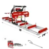 36" MAX Portable Sawmill, 25HP 750cc ZONSEN V-Twin Engine, 35" Board Width, 20' Track Length, (10 x Blades Included), SM-36MAX