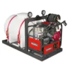 4000 PSI 4 GPM HONDA E-Start Engine Hot Water Pressure Washer Skid Mounted with 245 Gal Tank, HPW40HBT