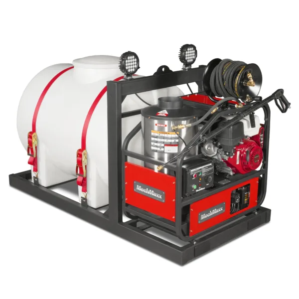 4000 PSI 4 GPM HONDA E-Start Engine Hot Water Pressure Washer Skid Mounted with 245 Gal Tank, HPW40HBT