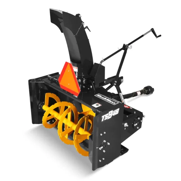 48" 3 Point PTO Snow Blower 24" Impeller Diameter 360° Snow Chute (PTO Shaft Included with Slip Clutch), 20-45 HP, TSB48