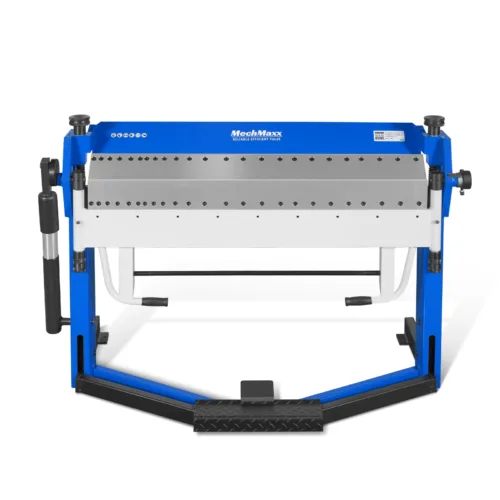 50-Inch Foot Clamp Pan and Box Brake, Industrial Heavy Duty Sheet Metal Folding Machine, 0–135° Bending Angle, 1.9" Clamping Lift, 2" Box Depth