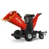 6 inch ZONSEN E-Start 459cc 15hp Gas Powered 4 - Wheel Drum Wood Chipper with Taillight , B150