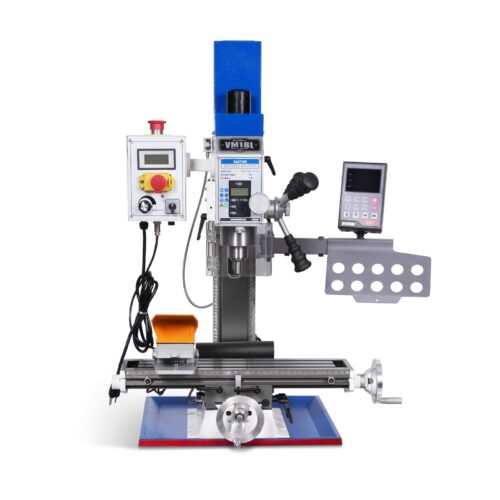 6"x20'' Benchtop Mill Drill Machine with DRO Brushless Motor, Variable Speed, R8 Spindle, 1 HP, 110V, Compact Milling Drilling Tool for Garage...