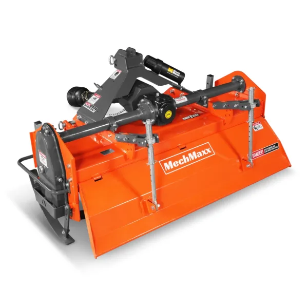 60 in Rotary Tiller, 3 Point Hitch Cat.1 & 2, Gear Drive, PTO Shaft Included with Slip Clutch, 30–60 HP, MRT60