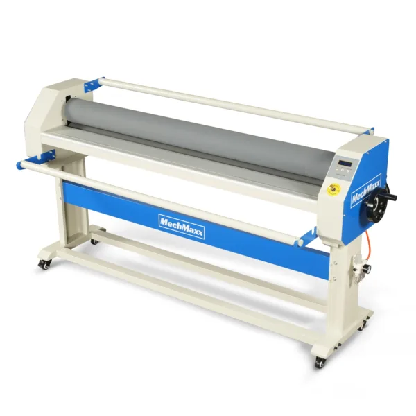 63" Wide Format Pneumatic Laminator Manual Cold Laminating Machine 60" Max Laminating Width,Pneumatic Roller Lift Portable Stand Included, 0.78"...