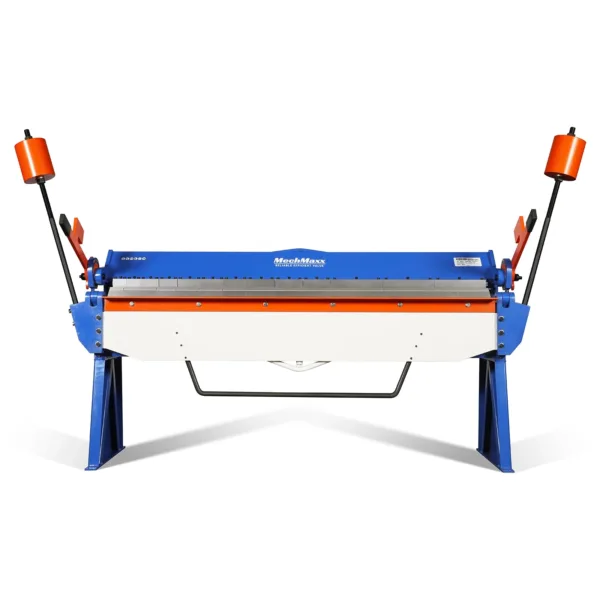 80-inch Manual Sheet Metal Brake - 12 Gauge Bending Capacity, Adjustable Fingers, 6 Ft. Heavy-Duty Steel Construction for Precision Bending PB8012