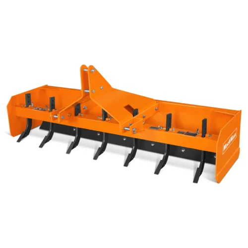 84" Box Blade Scraper with 7 Shanks 3 Point Hitch Tractor Attachment, BB84