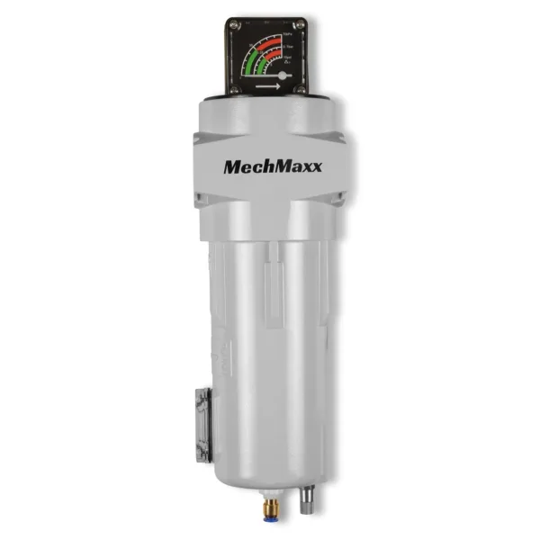 99 CFM Compressed Air Oil-Water Separator Precision Filter,1μm,Oil Content 1ppm, With Auto Drain, Pressure Gauge