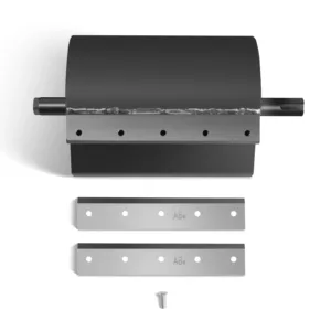 Cutter Barrel and 2 Blades for Wood Chipper GS650 (SKU: 110100; 110101）