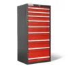 Heavy Duty Modular Drawer Cabinet – 9 Drawer, 59" H x 28.5" W x 22.5" D Tool Storage Organizer, Steel Construction