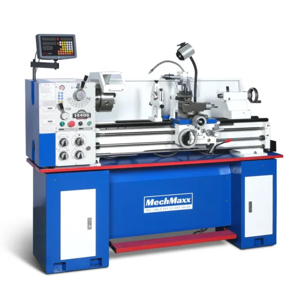 Industrial Metal Lathe Machine with DRO 14' x 40'' High Precision 84-1850 RPM Variable Speed Metal Working Machine 2HP Small Lathe with Stand 1440G