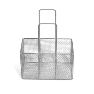 Stainless Steel Mesh Basket for Ultrasonic Cleaner – 304 Grade, Weight Capacity 22LBS , Fine Mesh